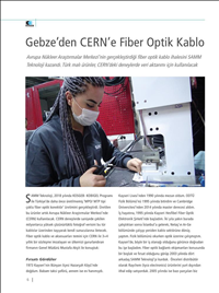 Gebze'den CERN'e Fiber Optik Kablo